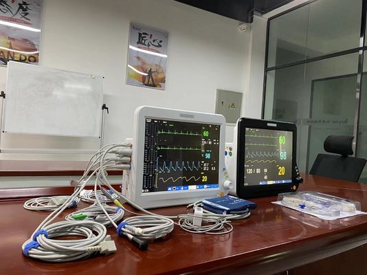 15인치 심장 모니터 비탈 기기 병원 클리닉용 침대 옆 심장 모니터