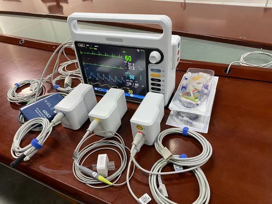 모듈형 병원 환자 모니터링 장비 ECG NIBP SPO2로 다국어