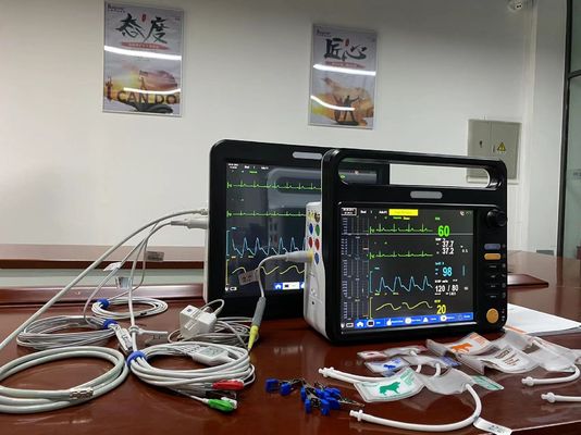 다국어 수의학 다 파라미터 모니터 ECG NIBP SPO2 2Temp