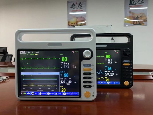 ECG SPO2 NIBP 휴대용 환자 모니터 병원 생명 징후