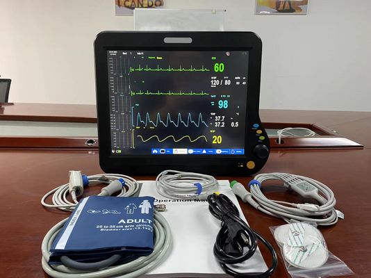 모듈형 ICU 심장 모니터 ECG NIBP SPO2 표준과 함께 다국어
