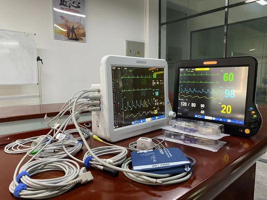 모듈형 ICU 심장 모니터 ECG NIBP SPO2 표준과 함께 다국어