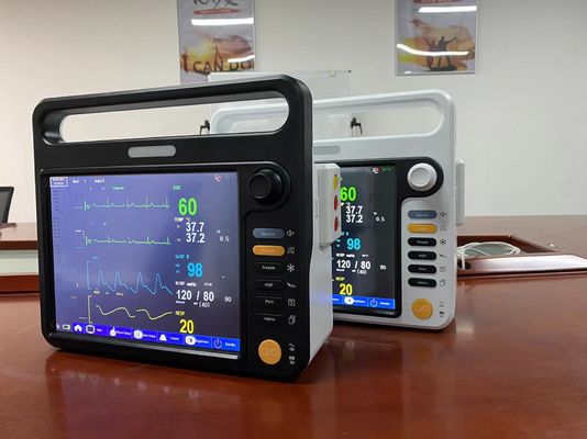 다국어 심장 모니터링 기계 ECG NIBP SPO2 2Temp PR HR