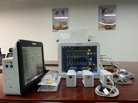 ICU 심장 모듈형 환자 모니터 휴대용 멀티 매개 변수 다국어