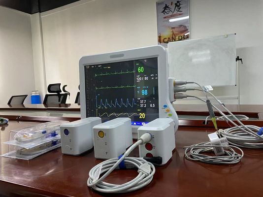 심장 모니터링 ECG SPO2 2Temp와 모듈형 의료 모니터링 장치