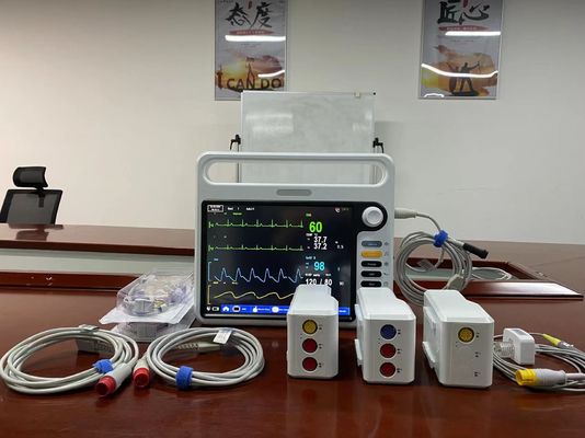 모듈형 병원 환자 모니터링 장비 ECG NIBP SPO2로 다국어
