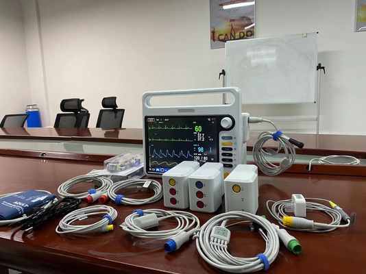 병원 전자 생명 신호 모니터 12.1 인치 ICU 심장 모니터링