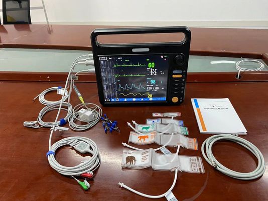 ECG NIBP SPO2 동물용 다중 매개 변수 모니터