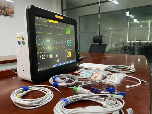 외과 심박수 모니터 수의사용 15 인치 ECG NIBP SPO2
