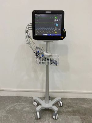 3 인치 무음은 항공 알루미늄 재료와 모듈 환자 모니터 손수레를 움직입니다