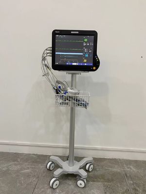 3 인치 무음 휠과 800-1020mm 심장 환자 모니터 손수레