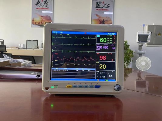 ECG SPO2 NIBP 및 임시 직원 측정을 가진 TFT LCD 의학 전자 생명 징후 감시자