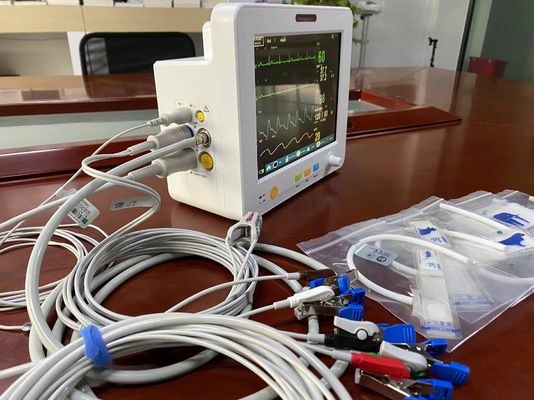 8.4 EtCO2 ECG SPO2 NIBP 임시와 인치 TFT LCD 수의학 다중 파라미터 모니터