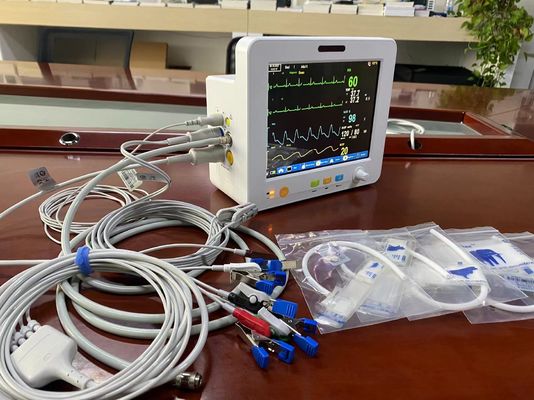 가지고 다닐 수 있는 수의학 환자는 EtCO2 ECG SPO2 NIBP 임시에 대해 8.4 인치 고정밀도를 모니터합니다